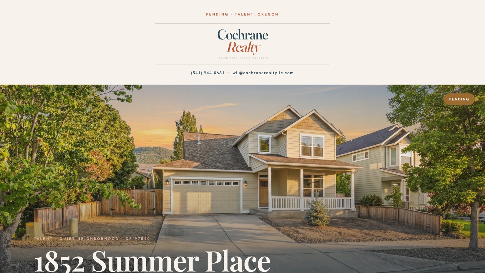 a real listing page, built and deployed by an automation. the qr code on the print flyer points here.